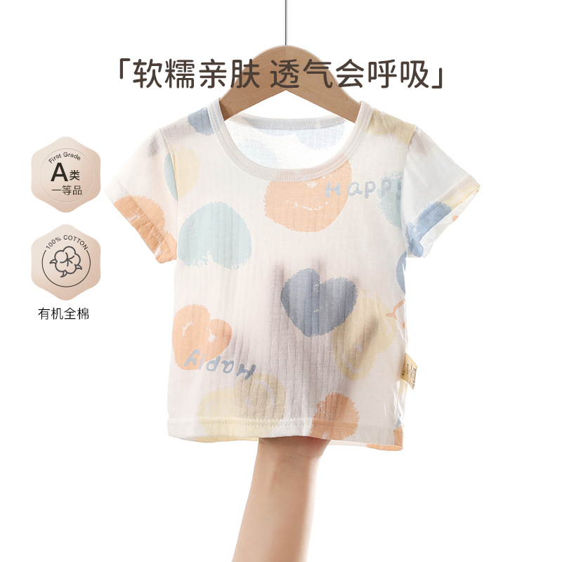 童装女童短袖韩版/儿童短袖/广告衫/衣服儿童短袖韩版/短袖女童产品图