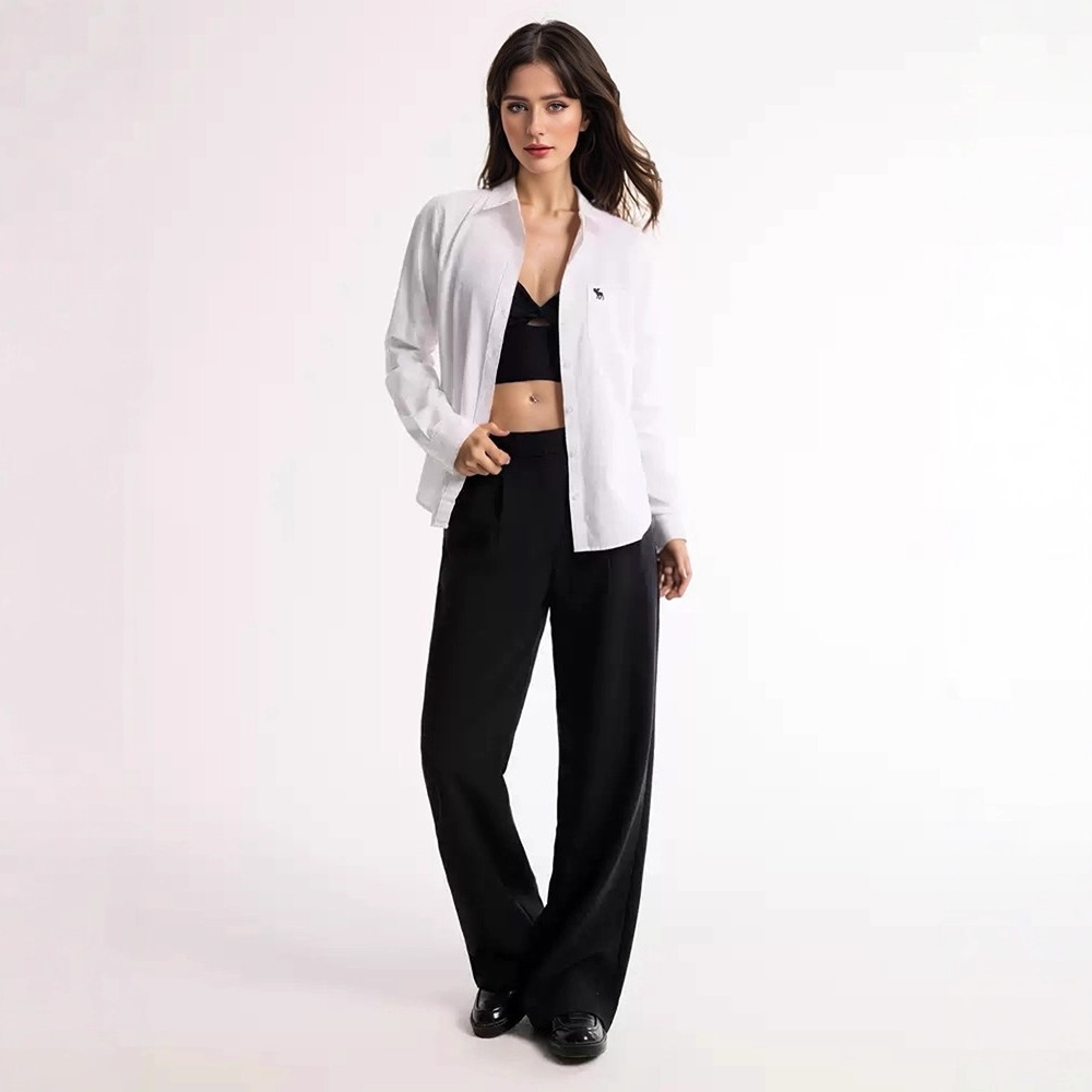 职业衬衫/跨境/棉麻/职业衬衫女/衬衫天丝牛仔细节图