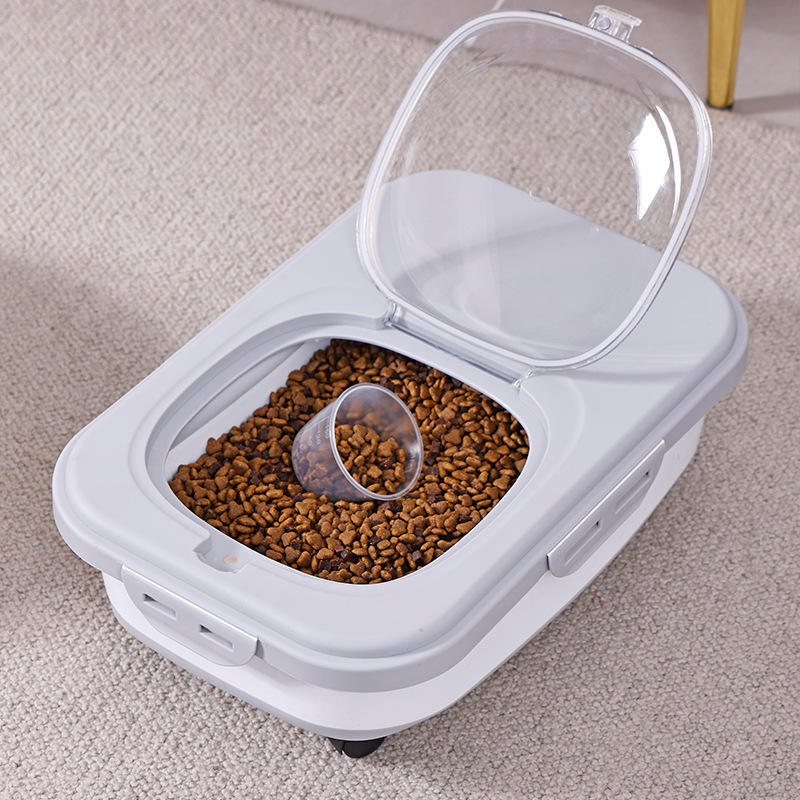 Japanese rice bucket box 2024 New style simple pet folding food storage bucket, multi-functional folding rice bucket, large capacity wholesale Specification image