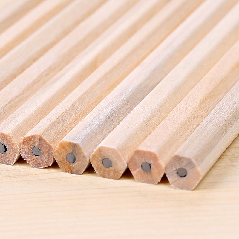 Hexagonal solid wood pencil HB daily writing stationery for primary school students' writing and drawing, wholesale of children's sketching and drawing pencils details Picture