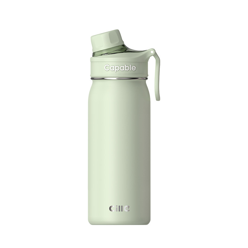 Portable stainless steel insulated cup for male and female students, large-capacity direct drinking, outdoor fashionable sports water cup with handle Application Scenario