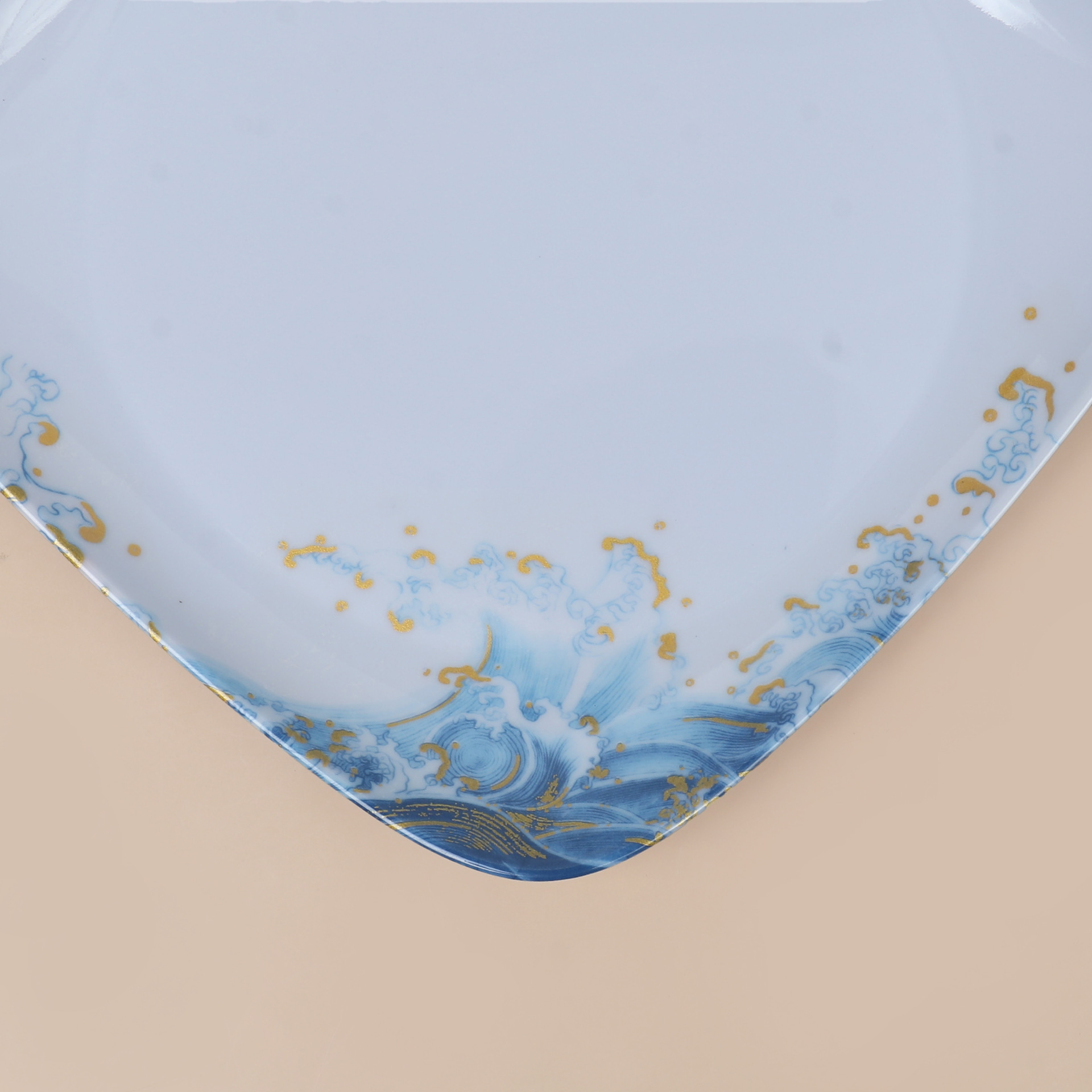 Nordic melamine tableware for foreign trade, Ins-style square plastic dinner plates, barbecue plates, restaurant and hotel snack plates, stir-frying plates Application Scenario