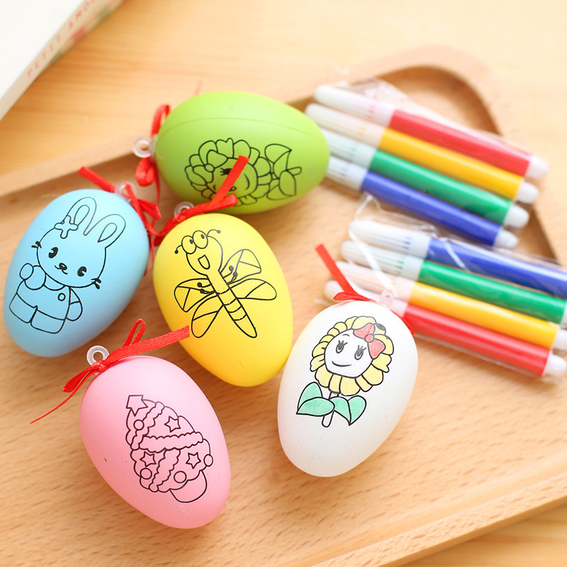 Easter egg paper golden egg smashing Golden egg activity gifts, colorful egg-shaped decorations