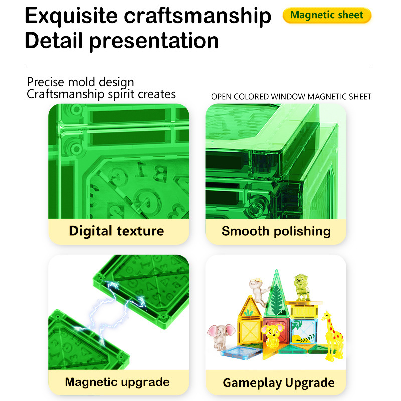 Cross-border best-selling children's magnetic sheet forest animal theme DIY building set factory direct sales Application Scenario