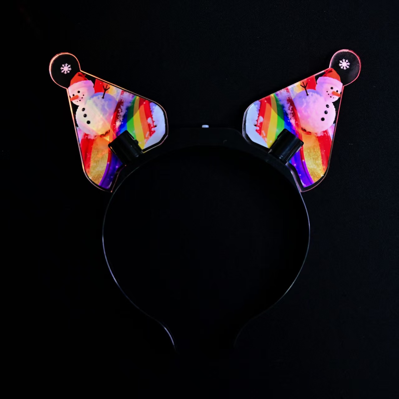 Carnival party Glowing disco ball headband 4LED lights Disco ball colorful headband party props Application Scenario