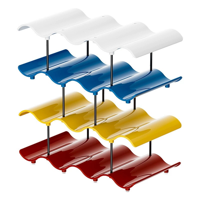 Wavy multi-layer water cup rack, desktop tea cup storage rack, bar counter mug rack, water cup rack Item Picture