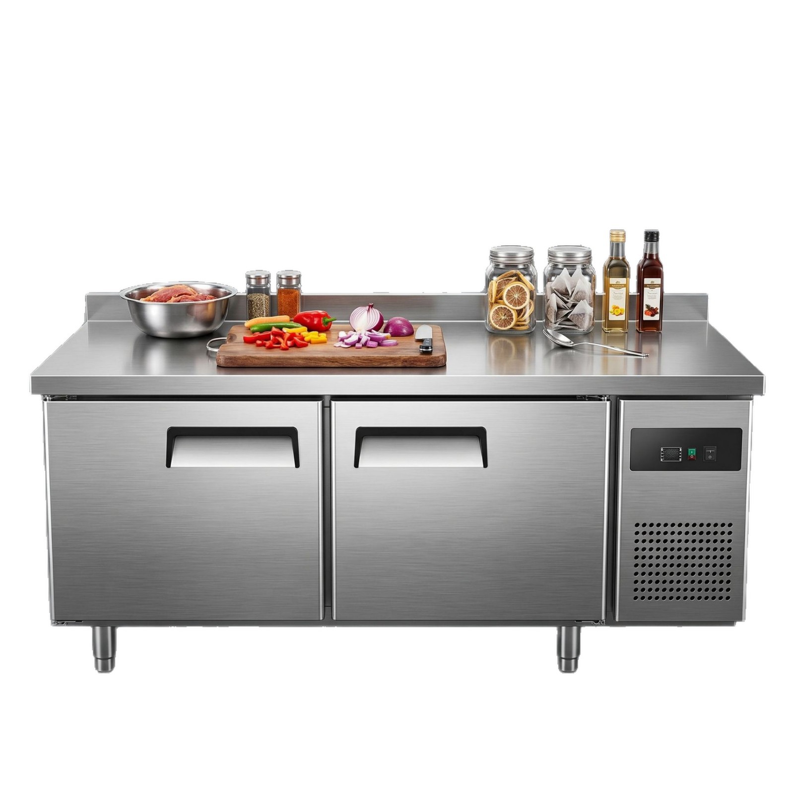 Direct sales from the manufacturer of commercial refrigerated workbenches, fresh-keeping and freezing operation tables, and dual-temperature cold cabinets for hotels, canteens, restaurants and back kitchens Item Picture