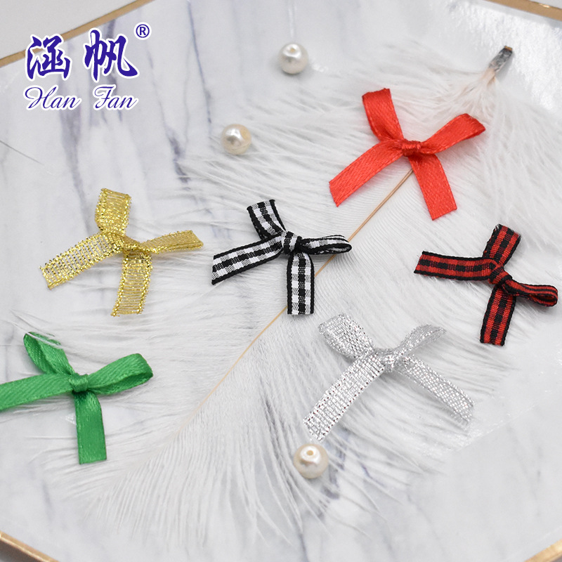 Wholesale of clothing accessories, underwear, plush toys, accessories, small bows, bagged in multiple colors and styles, hand-tied bows