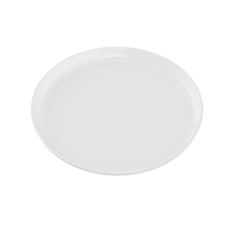 Thick white jade porcelain melamine tableware plates, commercial round plates, large flat plates, hotel and restaurant cold dish plates, round plates wholesale Application Scenario