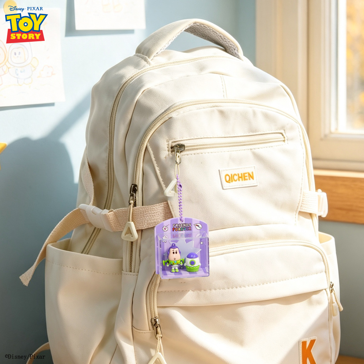 Genuino toy story miniature scene llavero colgante muñeca de dibujos animados magnetic suction refrigerador parche pareja bolsa colgante adornos Application Scenario