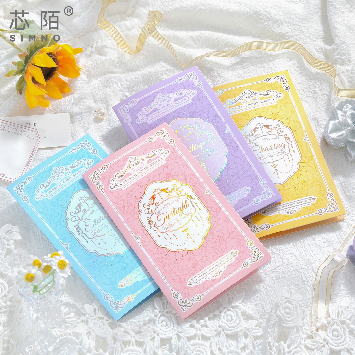 Xinmo Eternal Bond Flower Bouquet Greeting Card Festival Gratitude Mini Card ins Creative High-end Thank-you Blessing Card details Picture