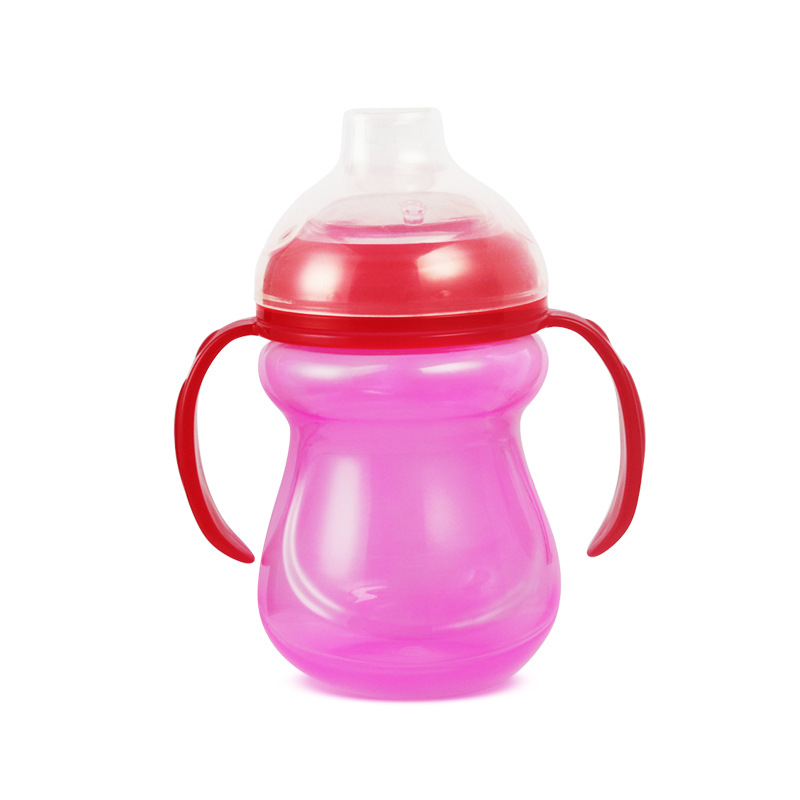 Children's water cups, baby drinking cups with LIDS and handles, infant duckbill cups OEM private label water bottles, best-selling straws Item Picture