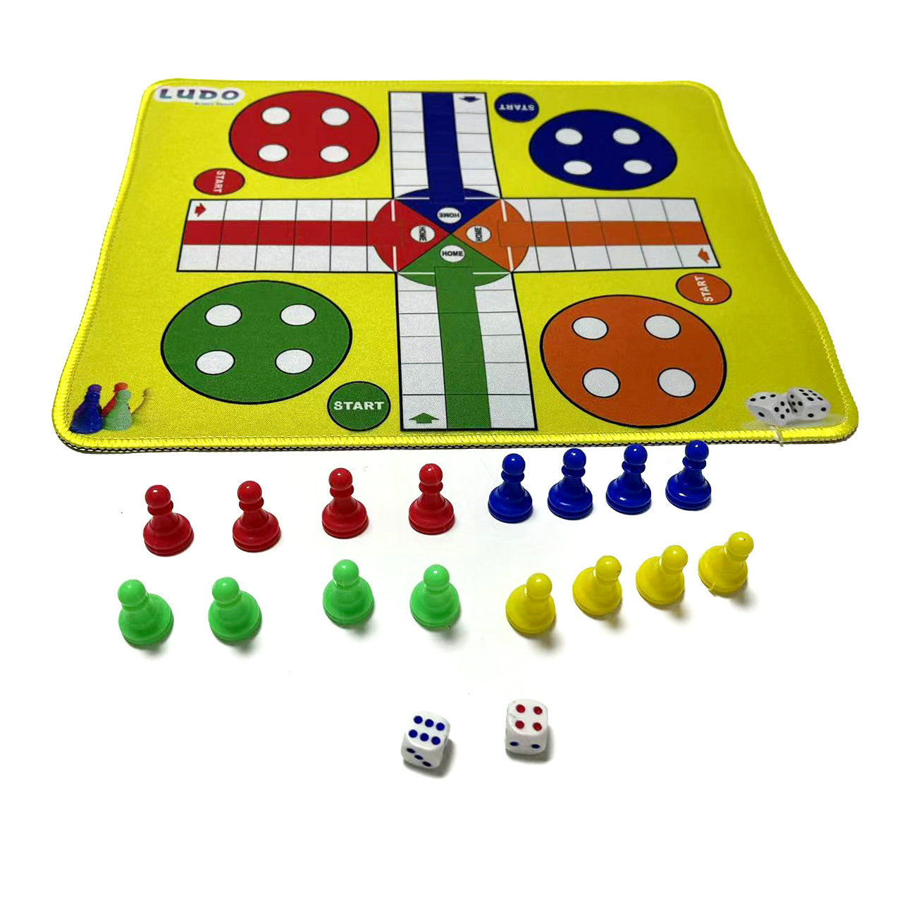 游戏棋加大橡胶鼠标垫多用精密锁边棋盘棋子套装便携式LUDO宝路棋