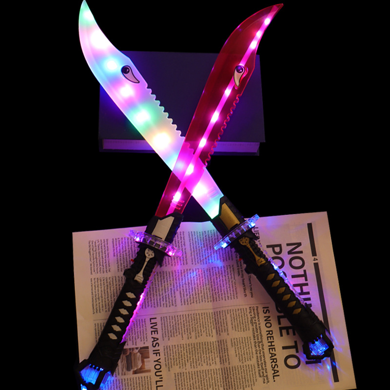 New luminous fishing toy set of Samurai Shark knife, children's magnetic cat fishing entertainment products, girls' fun toys Specification image