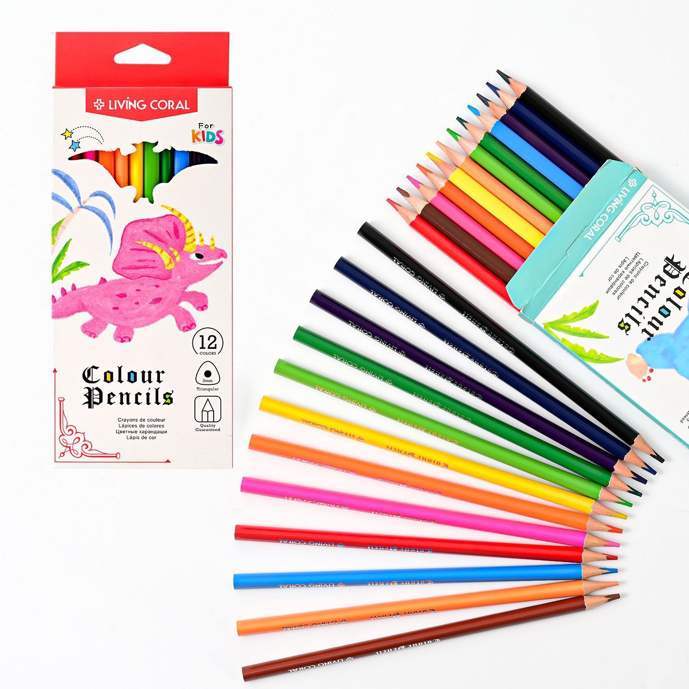 Cross-border oil-based triangular rods, 12-color colored pencils, special tools for student painting and art students, colored brushes, stationery Application Scenario