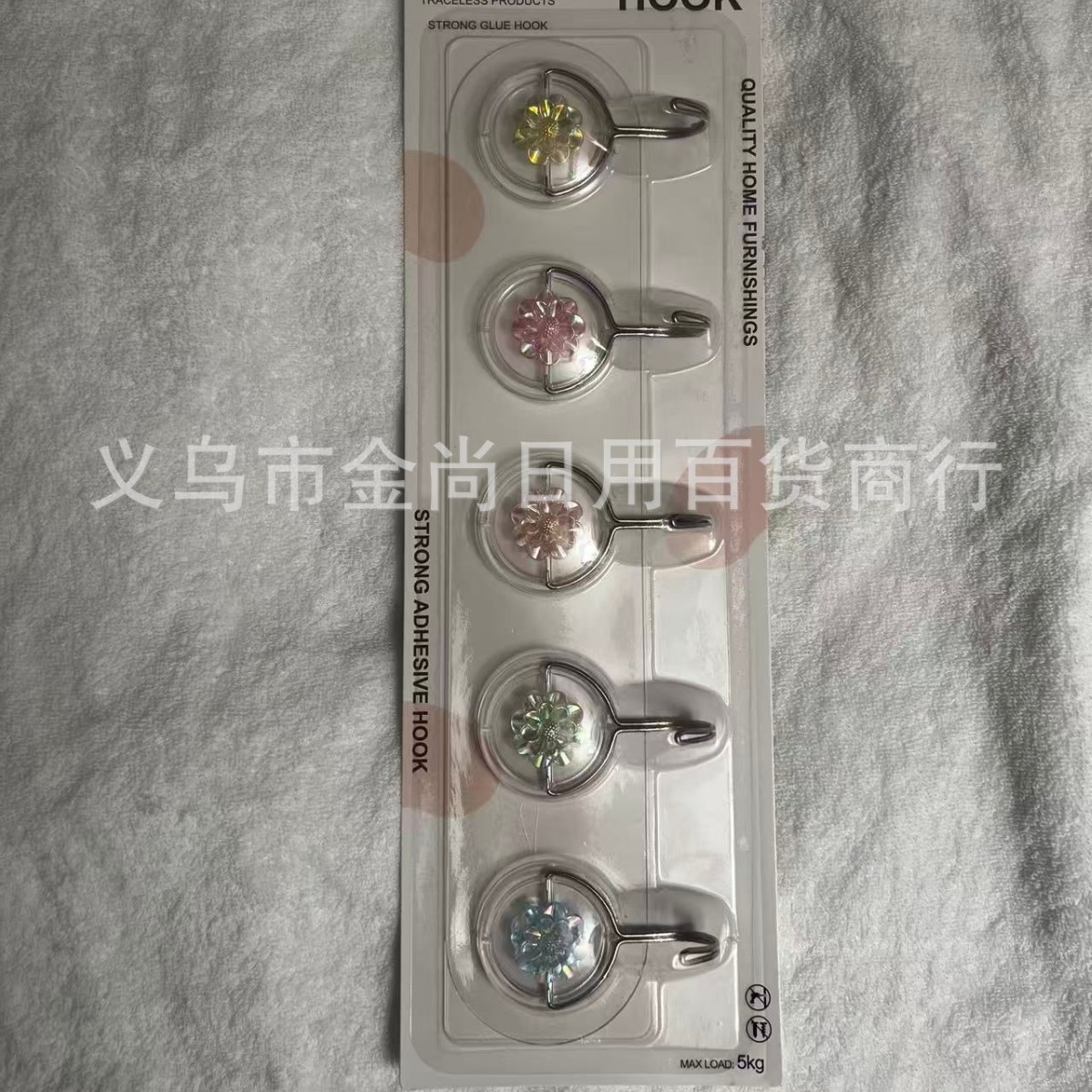 Seamless long link hook, strong no-drilling load-bearing adhesive hook, cute wall, kitchen, dormitory, door and back adhesive hook, seamless hook details Picture