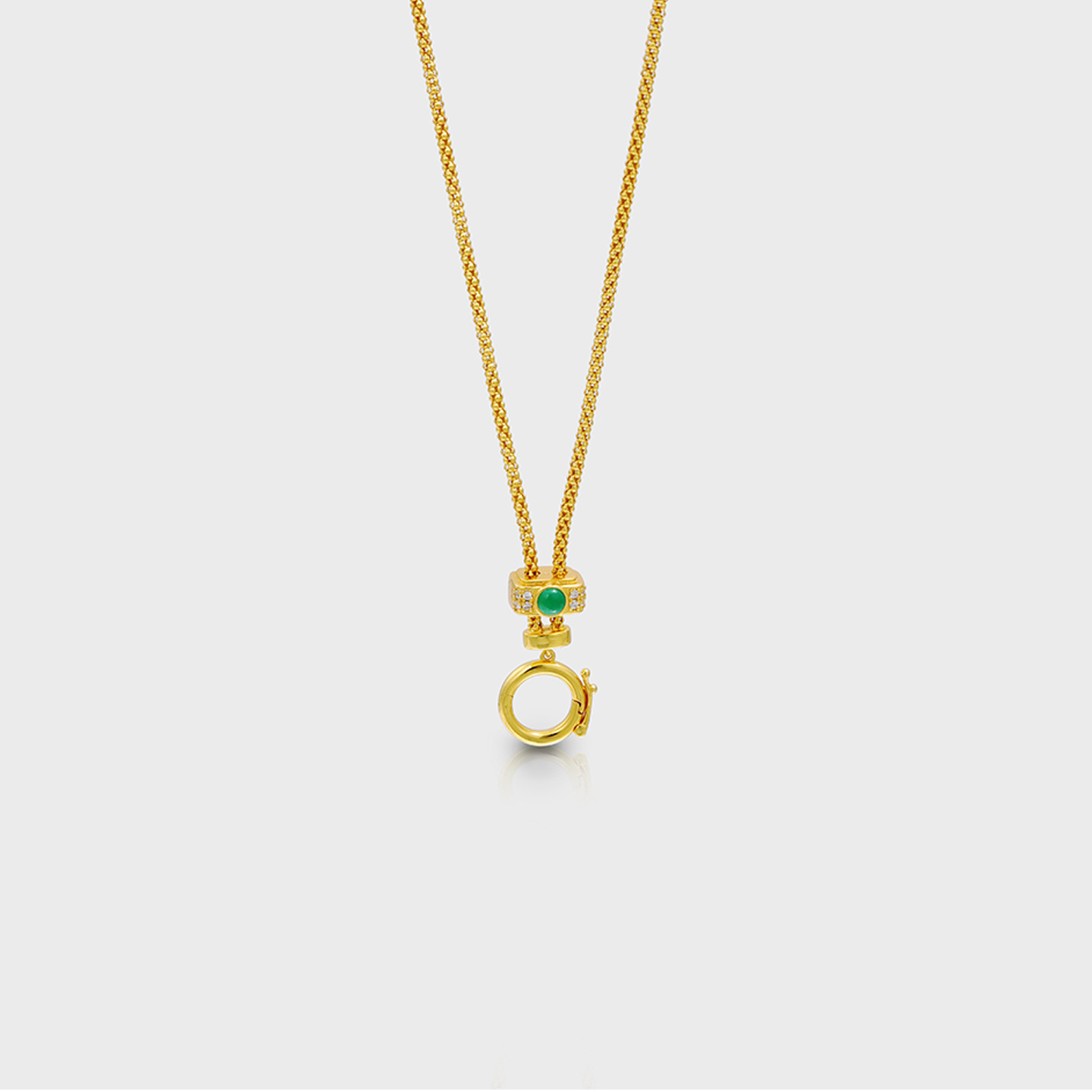 意大利链万能扣复古百搭链条纯银镀金项链搭配古币吊坠长度可调节