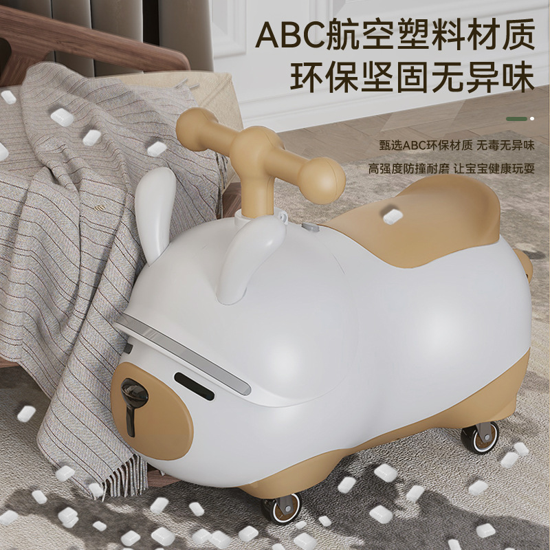 嘟嘟兔溜溜车儿童滑行车1-3岁宝宝万向轮无脚踏自行车宝宝扭扭车产品图