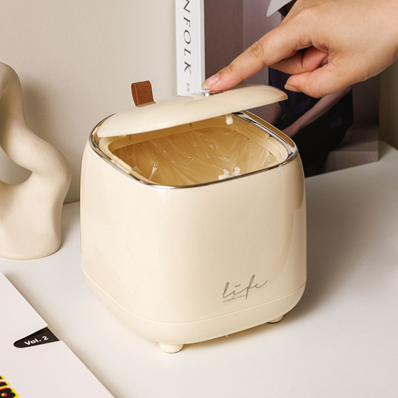 奶油色纸巾盒家用大容量抽纸盒简约北欧风收纳盒产品图