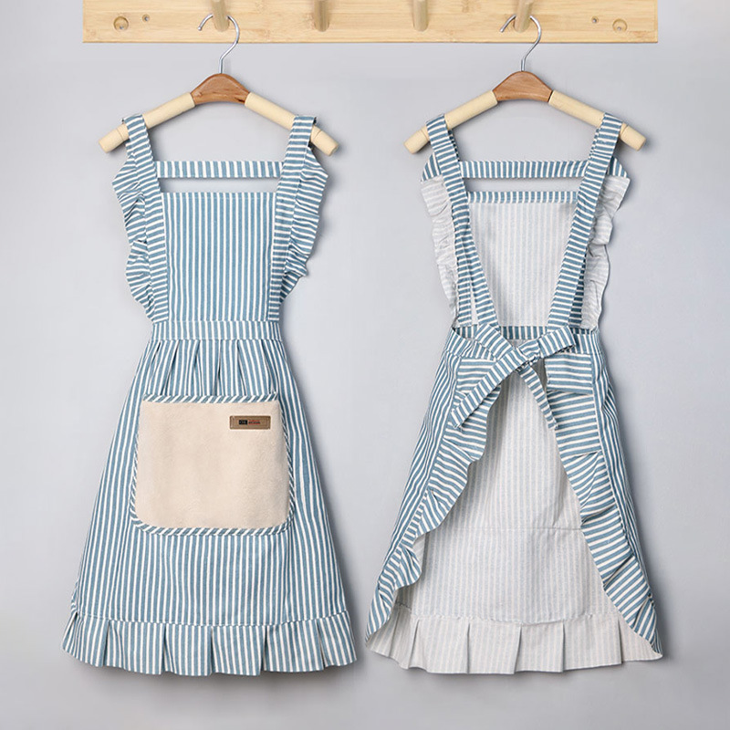 Lace apron, kitchen, home, waist belt, pocket, princess style, dirt-resistant, hand-wiping, waterproof and oil-resistant, wholesale of bibs Application Scenario