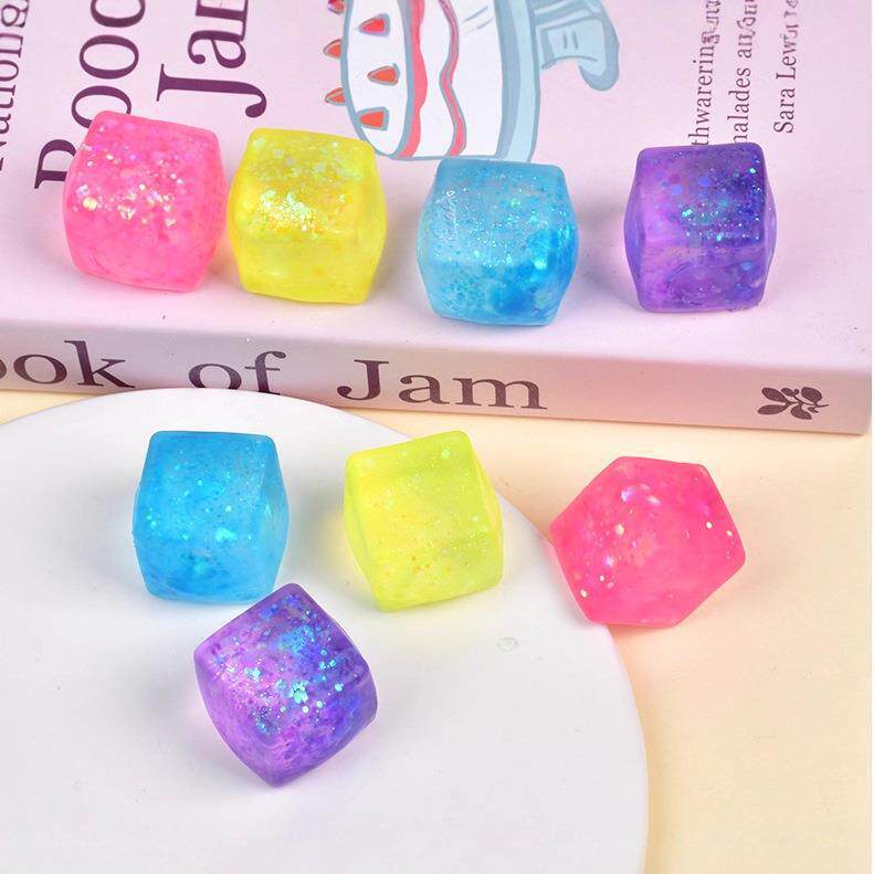 Cross-border new flow pattern ice cube maltose toy ice cube cube maltose mold details Picture