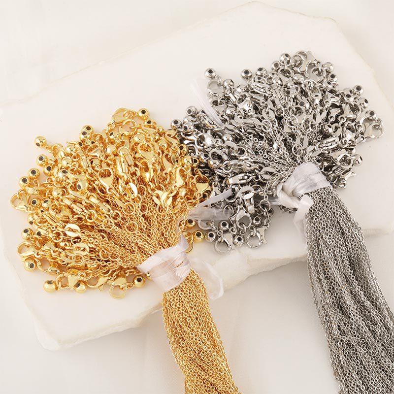 Universal pin O-shaped chain, bead chain, box, chain lock, adjustable bracelet, universal chain, bare chain, diy handmade accessories wholesale Application Scenario