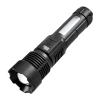 Cross-border white laser high-intensity flashlight, USB charging, telescopic focusing, ultra-bright long-range COB side light flashlight, outdoor Item Picture