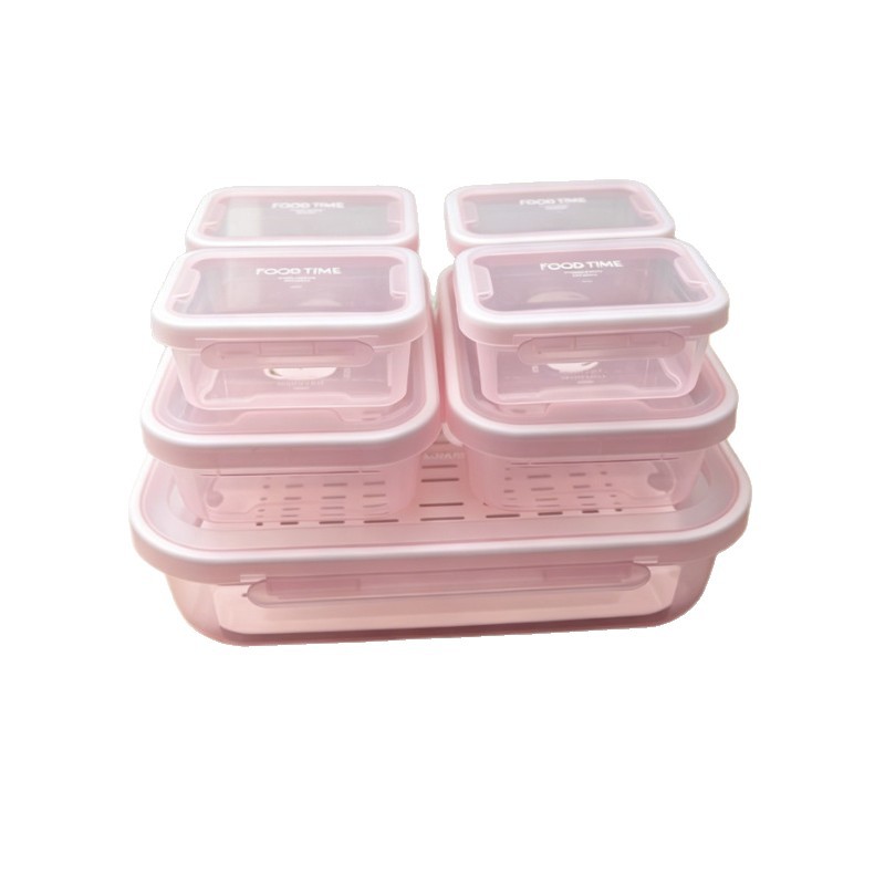 2026 New style rectangular plastic microwave oven sealed box, household refrigerator food storage bento box Item Picture
