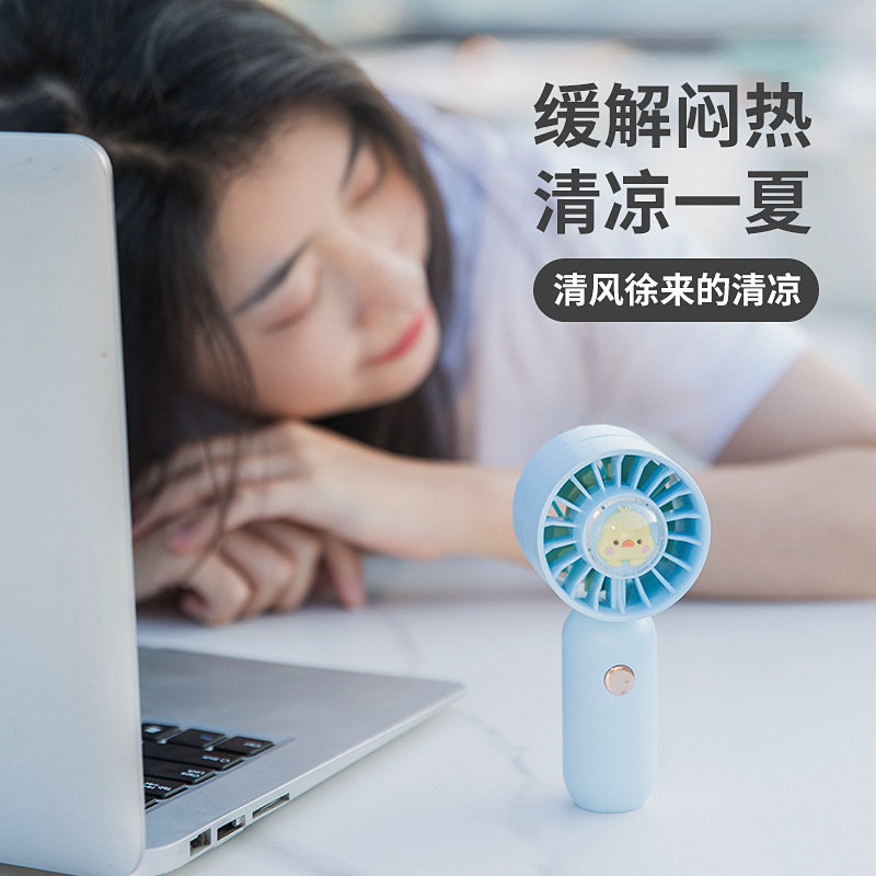 Handheld fan USB charging portable summer student dormitory pocket mini desktop small fan cross-border gift Application Scenario