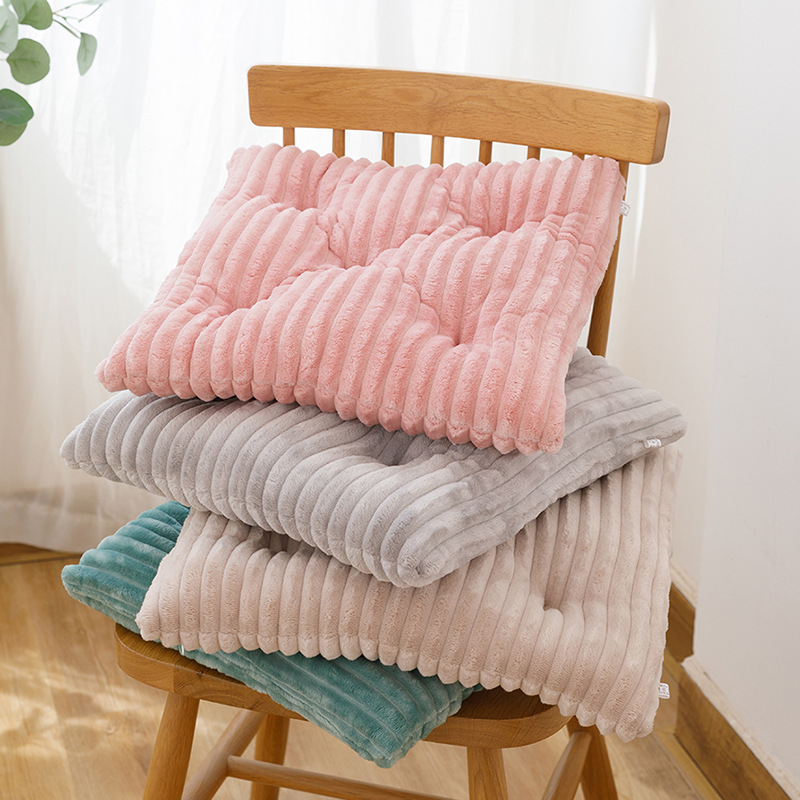 新款加厚舒适坐垫车载PP棉花办公室靠背垫子凳子学生屁股垫椅垫产品图