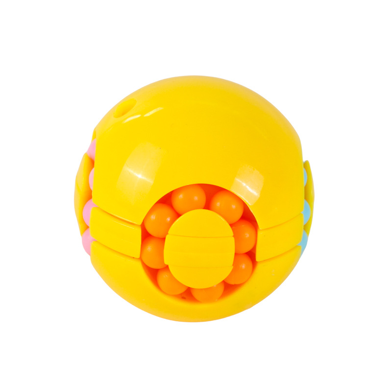 跨境指尖旋转圆形汉堡魔豆魔方玩具思维开发亲子益智玩具批发白底实物图