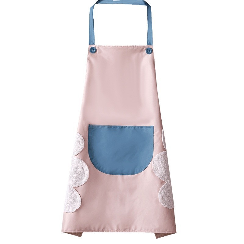 Waterproof and oil-proof adult apron, kitchen and household, hand-drying new fashionable apron, promotional, LOGO printable apron Item Picture