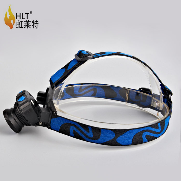Built-in polymer rechargeable LED headlamp portable head-mounted focusing outdoor cycling and camping led strong headlamp details Picture