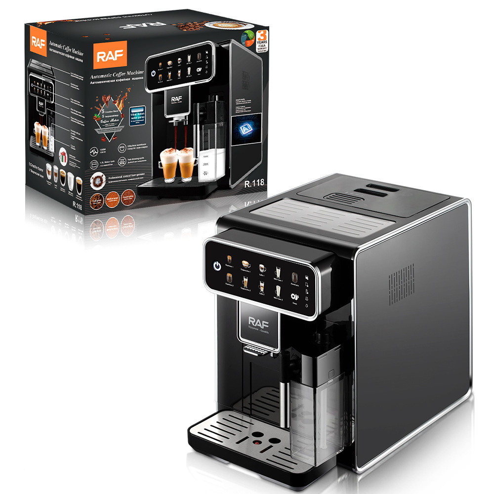 Cross-border fully automatic three-in-one coffee machine, grinding beans with milk VAT, making milk foam, bean to cup Italian coffee machine Specification image
