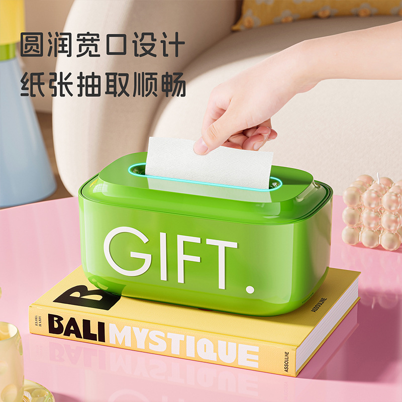 Doba Saddle desktop tissue box, bathroom waterproof desk, living room, popular high-end creative elastic multi-functional tissue box details Picture