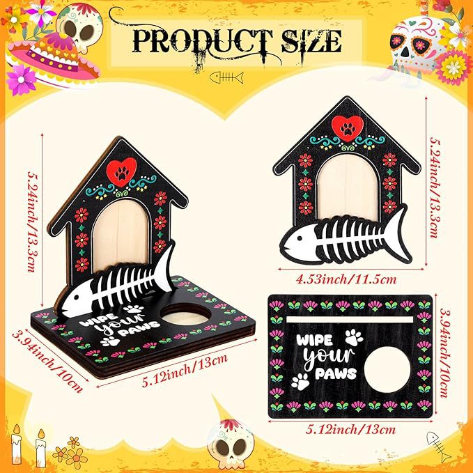 Cross-border wooden pet candlestick photo commemorative wooden photo frame decoration table decoration party decoration details Picture