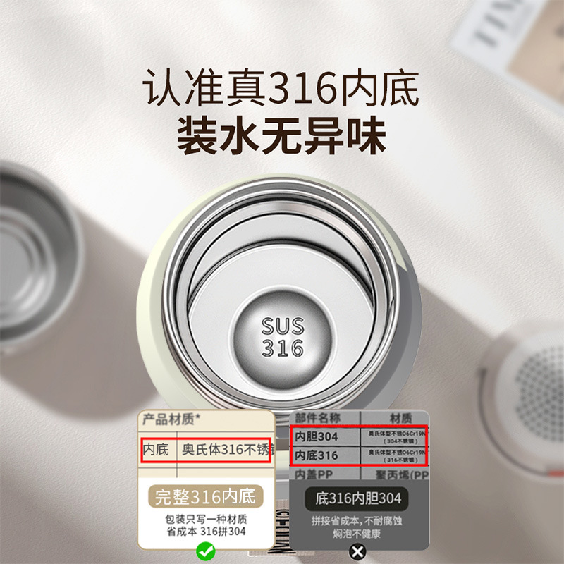 Alto nivel de apariencia 316 tazas aislantes de acero inoxidable para hombres y mujeres estudiantes de gran capacidad tazas de agua portátiles nuevo estilo tazas al por mayor Application Scenario