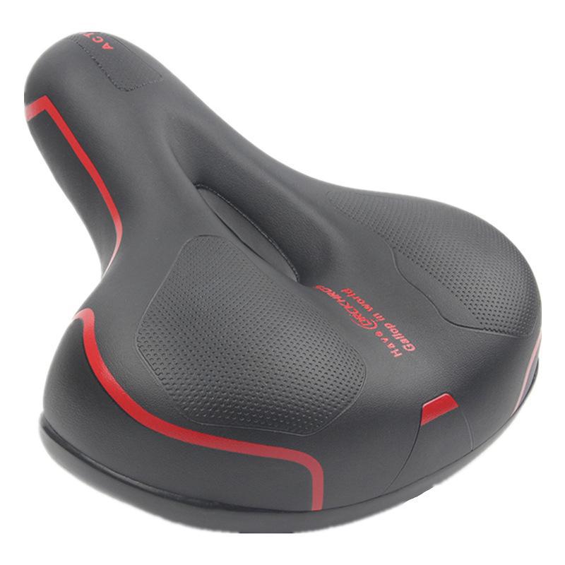 Seat cushion, mountain bike seat cushion, wide rear end, soft saddle, seat accessories, reflective film, bicycle accessories Specification image