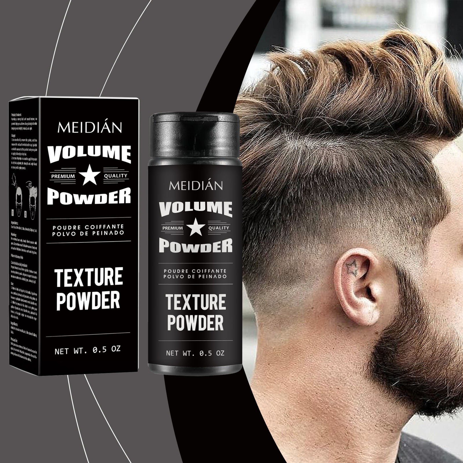 【 Cross-border Exclusive 】MEIDIAN Hair Volumizing Powder High Head Top Refreshing and Long-lasting Hair Root Volumizing Wholesale