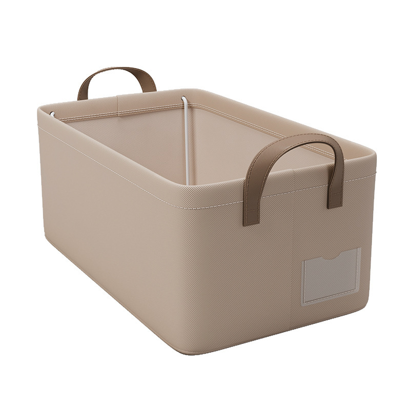 Clothing storage box, Huada tweed fabric, steel frame storage basket, foldable storage box, drawer-type storage basket Item Picture