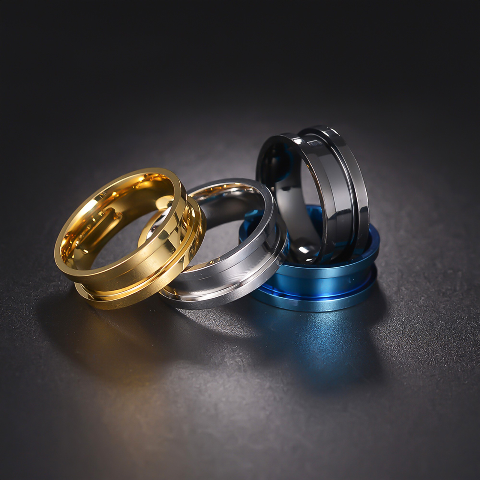 Cross-border European and American popular jewelry DIY handmade ring empty stand, standard American size 304 stainless steel accessories wholesale Specification image