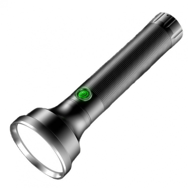 Outdoor flashlight, strong light, bright aluminum alloy, extendable flashlight, camping emergency flashlight, laser portable flashlight