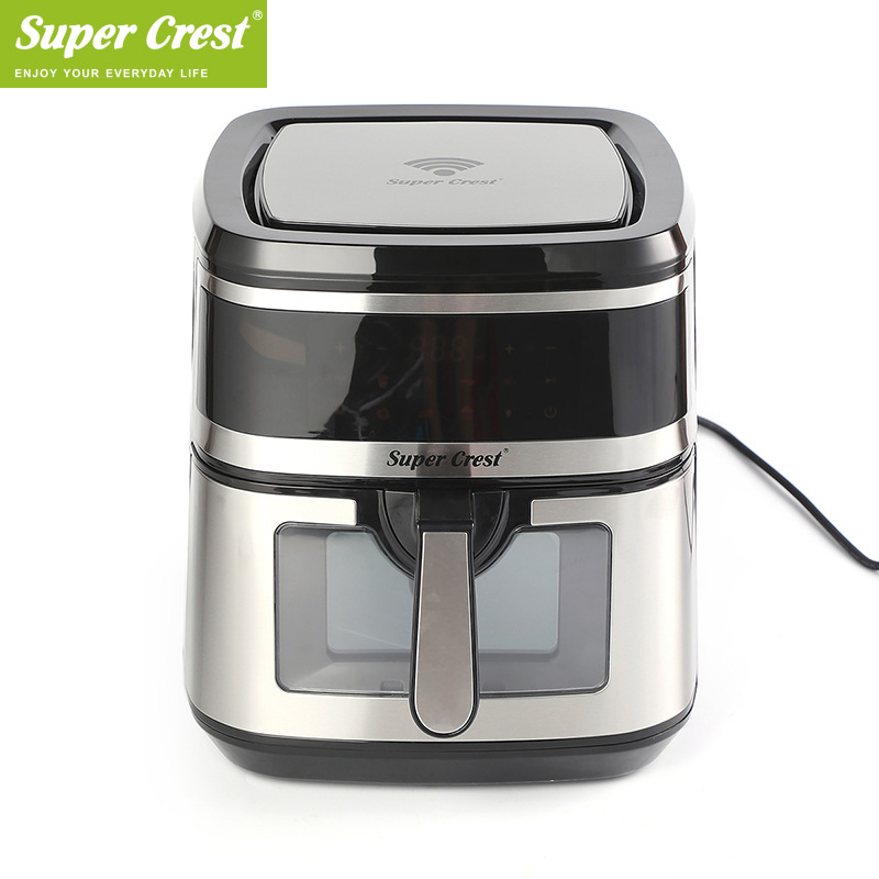 Super Crest 跨境欧规WIFI功能空气炸锅 多功能触控电炸锅可视窗