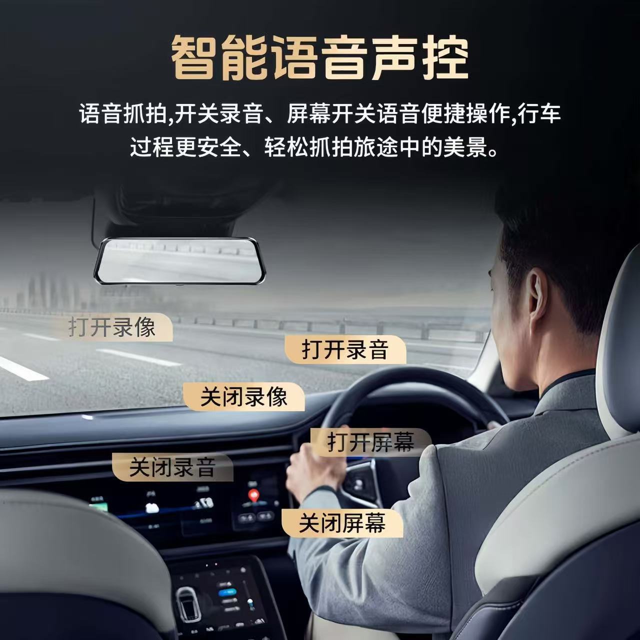 Le Xiangyu 2026 New 360-degree panoramic dashcam with high-definition 4 lenses, 24-hour parking monitoring Sentinel mode Specification image