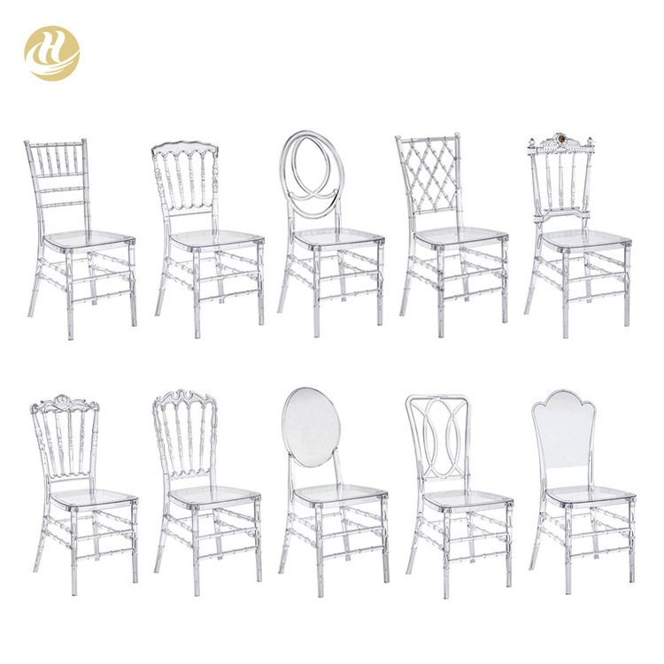 Star Factory wholesale outdoor wedding acrylic chairs, transparent crystal stools, hotel banquet hall plastic PC bamboo joint chairs Specification image
