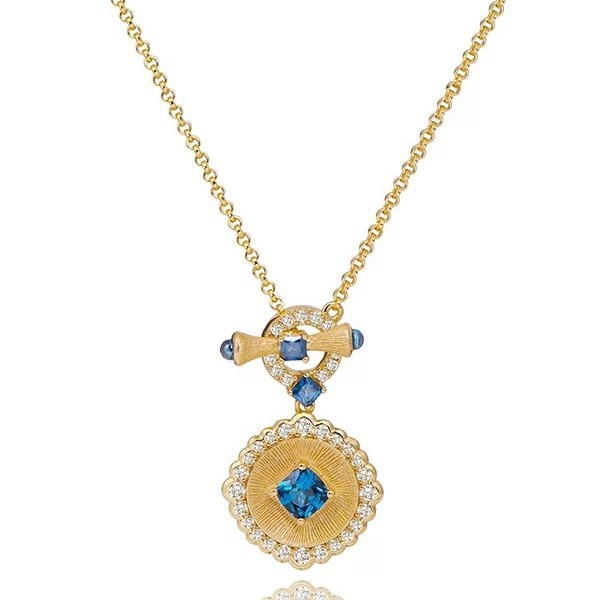 S925 silver gold-plated Italian precision brushed retro craftsmanship necklace OT chain texture details Picture