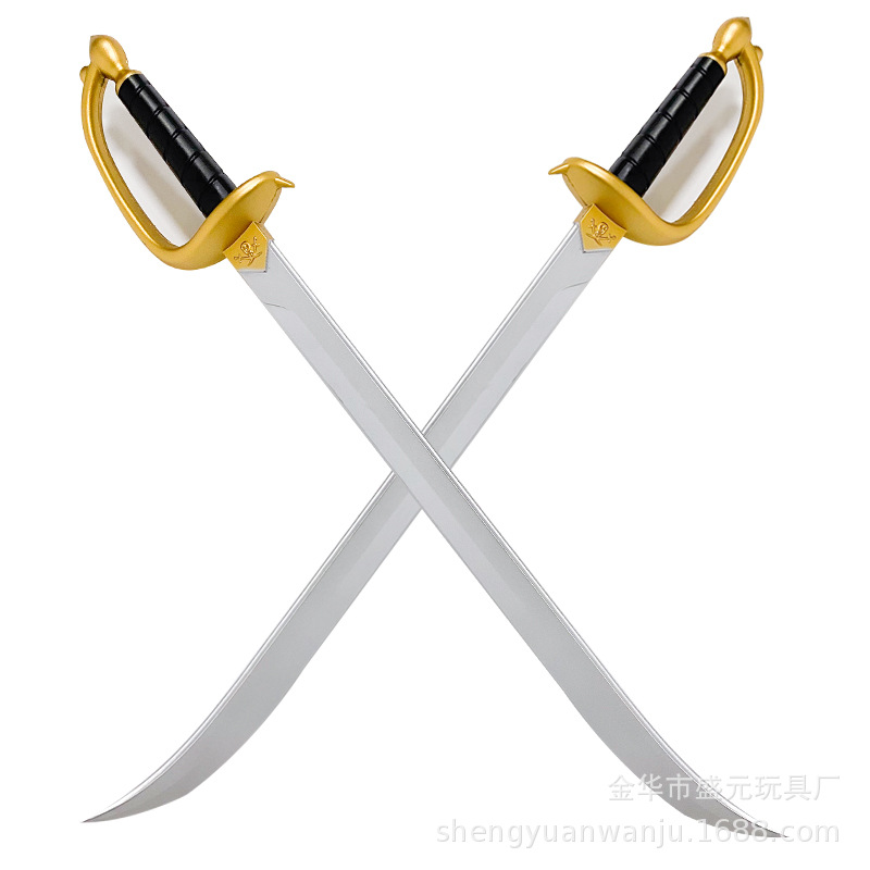 Halloween prop Caribbean Pirate Knife PU rubber children's toy sword cosplay Pirate knife