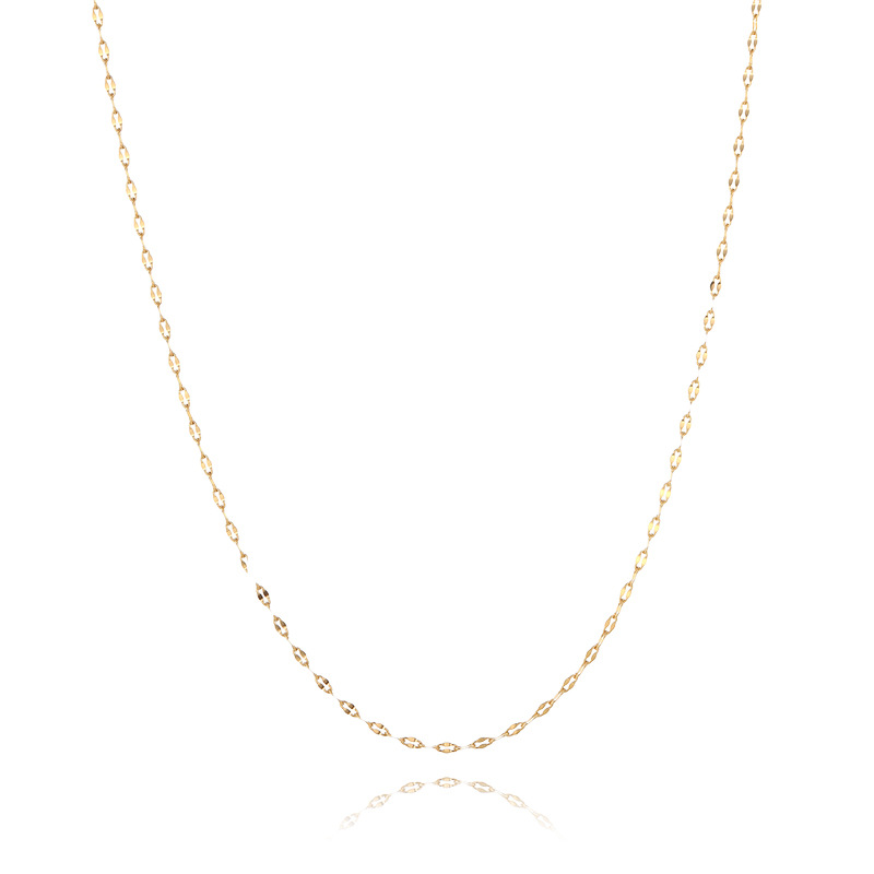 Wholesale of Xuping stainless steel 24k color simple flash O-chain plain chain, fashionable European and American cross-border light luxury style necklaces and chains Application Scenario
