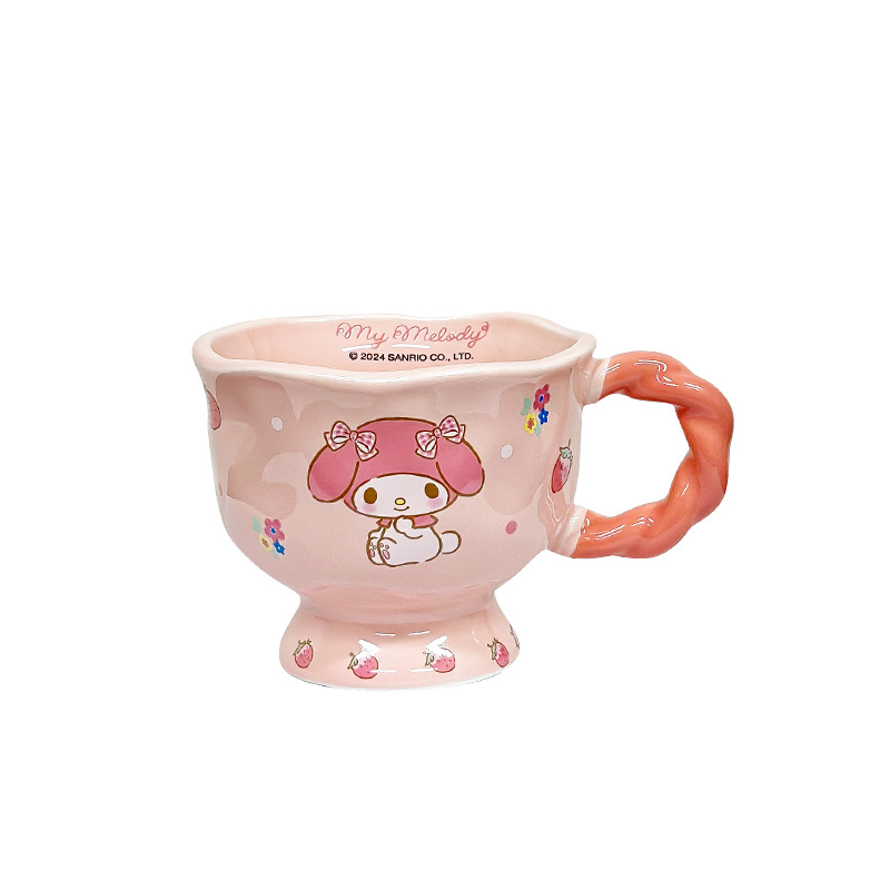 Christmas Nordic cartoon ceramic cups, ceramic cups, ceramic pattern cups Item Picture