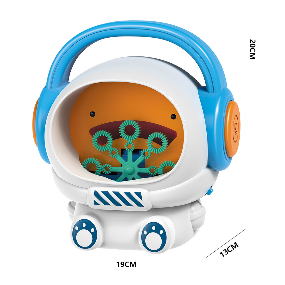 New portable automatic astronaut bubble machine with motor music and lighting, summer outdoor beach and seaside bubble machine Item Picture